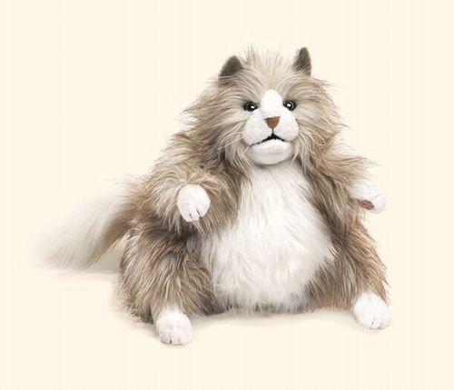 Fluffy Cat Hand Puppet | Folkmanis